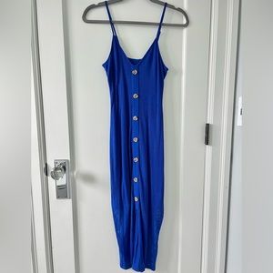 EXPRESS Maxi Dress, Cobalt/Navy Blue, Sz XS